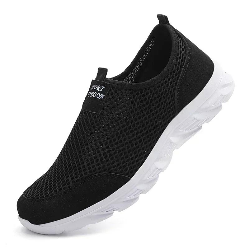 Men's Slip On Running Shoes Lightweight Breathable Mesh Non Slip Casual Sneakers for Workout Sports Tennis Training Man Shoes