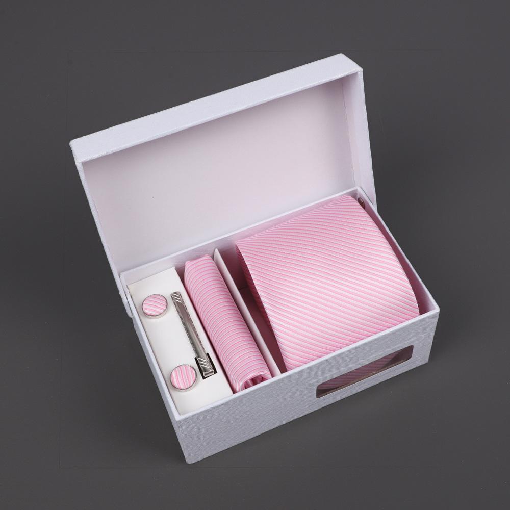 2025 Men'S Tie Premium Gift Box Jacquard Embroidered Tie Tie Logo Making