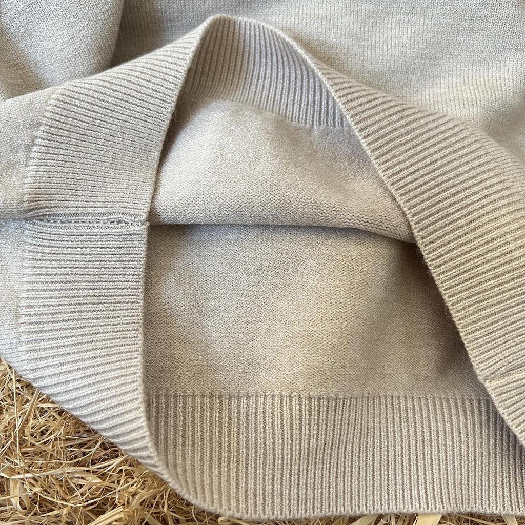 Детский вязаный свитер с круглым вырезом - Осень/Зима, Вышитый, Свободного кроя, Унисекс