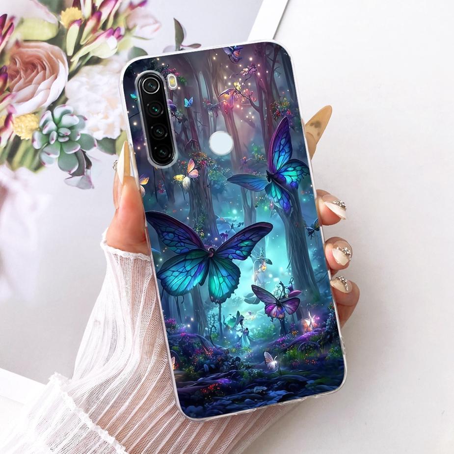 Для Xiaomi Redmi Note 8 Note8 T Чехол Новый Роскошный Расписной Чехол Мягкий Тонкий Чехол для Телефона Для Xiaomi Redmi Note 8 Pro Note8 2021 Fundas