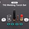 10Pcs/set TIG Welding Torch Pyrex Glass Cup Kit Welding Nozzles Kit Soldering Supplies For WP-17/18/26 Welding Torch Accessories