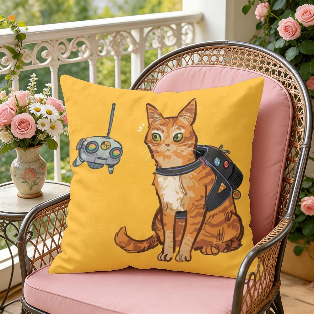 Game SStray Cushion Cover Soft Plush Throw Pillow Cover DoubleSided Decorative Cushion Case Sofa Bedroom Home Decor