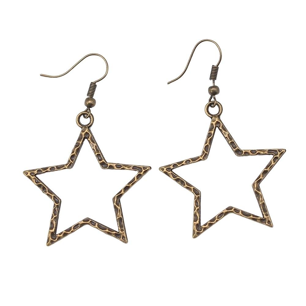 1 пара подвесок со звездами и луной для женщин, модные серьги, висячие серьги
