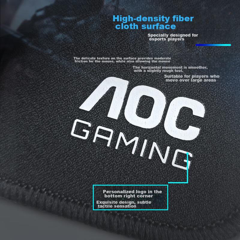 Mouse Pad, Large And Medium Size, 450*400*4mm, Thickened with Locked Edges, High-Density Fiber, for Keyboard And Computer Desk, G20L/93 Black