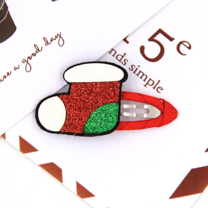 Детские заколки для волос в виде лося, Санта-Клауса, рождественской елки, заколки для волос для маленьких девочек, рождественские аксессуары для волос, рождественские заколки для волос