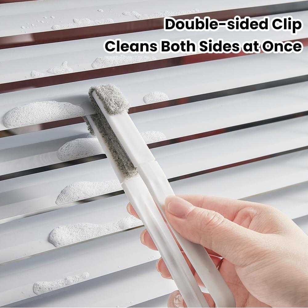 3pcs Blind Cleaner Duster Tool for Window Blinds with 18 Replacement Brushes