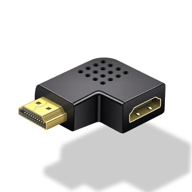 HDMI-совместимый кабель HDMI 90 градусов между мужчинами и женщинами, винтовой кабель для крепления на хост-панели, разъем HDMI-HDMI 1,4 В для удлинителя сплиттера