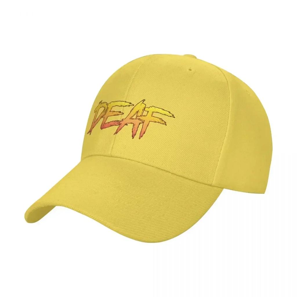 Deaf Distressed Typography Baseball Cap Hat Luxury Brand party Hat Unisexs Hats Womens
