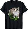 2025 Watermelon Cat Meme T-Shirt Men Women Cotton Clothing Short Sleeve Round Neck Printing T-Shirt  Autumn and Winter Innerwear