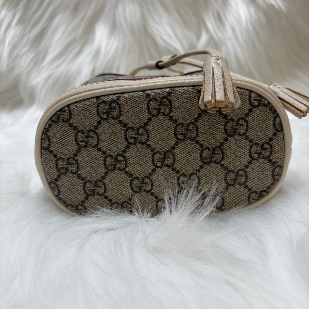 [Б/У] Мини-сумка-ведро Gucci Ophidia Mini GG 'Бежевая' - Отличное состояние #YEYQXM
