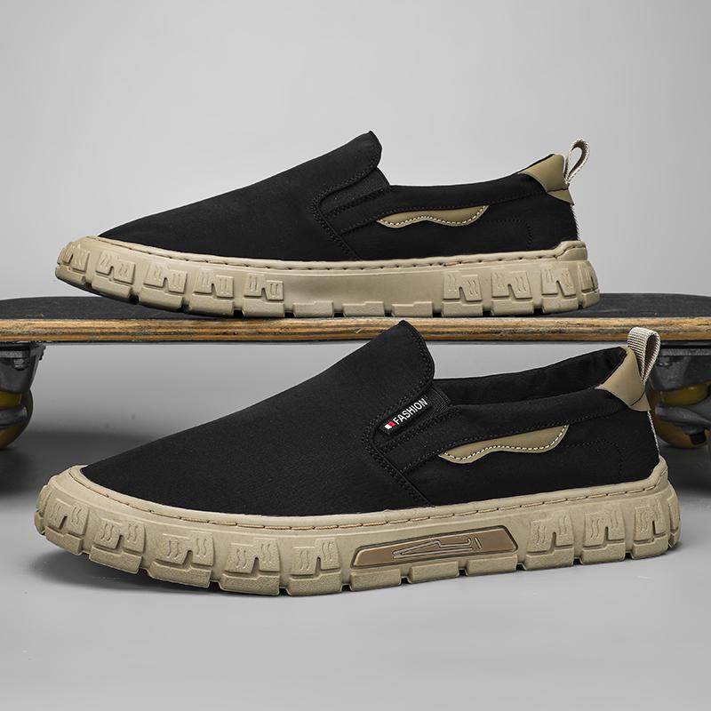 Мода 2024 года, мужские новые стильные удобные легкие повседневные кроссовки, парусиновая обувь для активного отдыха, обувь для ходьбы без застежек