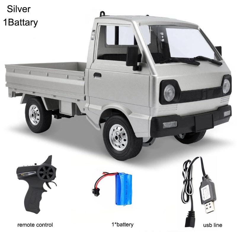 WPL D12 RC Car Simulation Drift Climbing Truck LED Light On-road RC Cars Trucks For Kids Gifts Toys