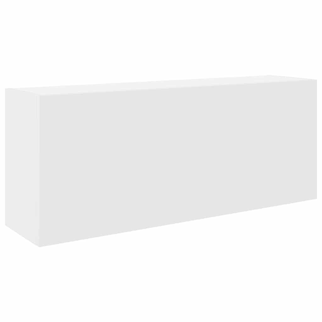 Bathroom Wall Cabinet White 100 x 25 x 40 cm Particleboard