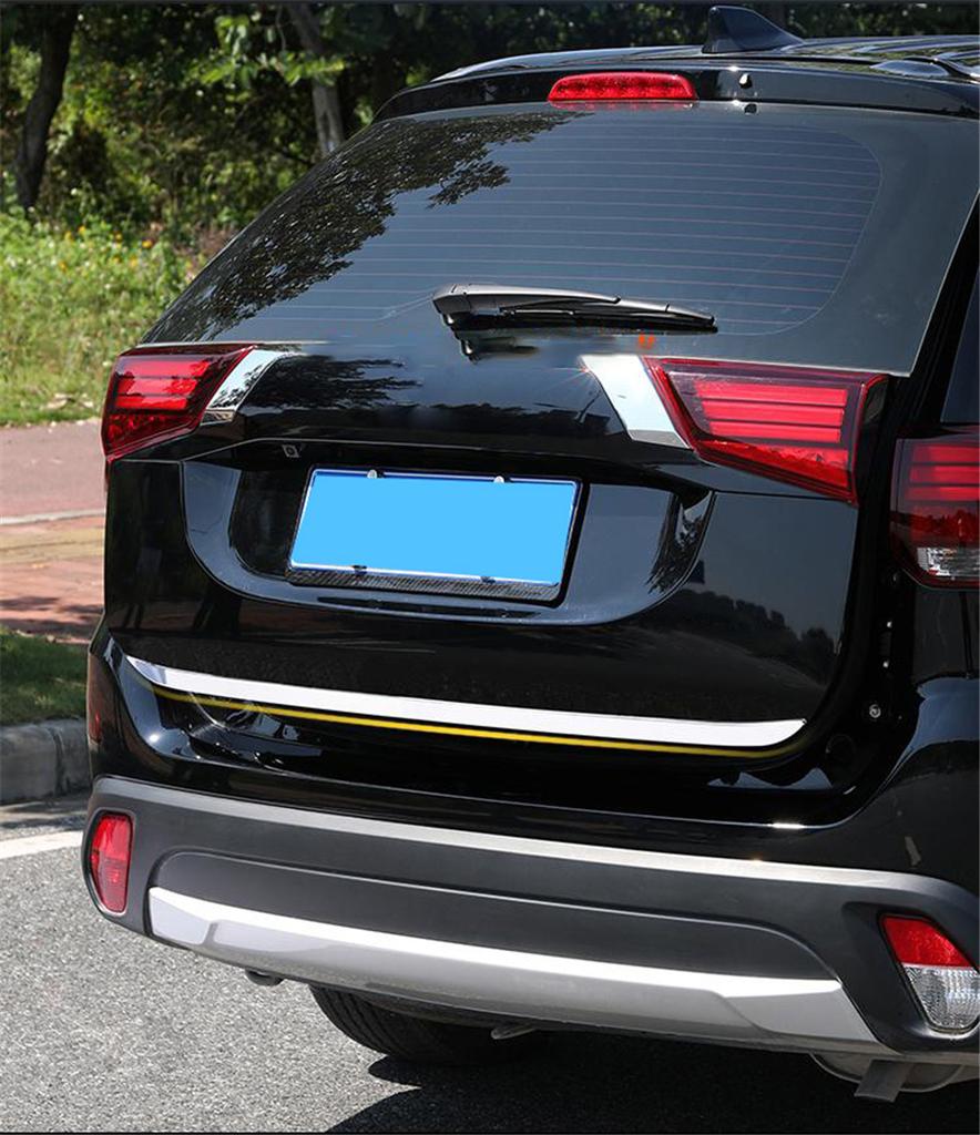Car Tailgate Rear Door Bottom Cover Trim For Mitsubishi Outlander 2013-2019