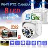 New 5G /2.4G WiFi Wireless Camera 360° Panoramic Infrared Night Vision Network Camera 1080p Waterproof Monitoring Two-way Voice Tracking Alarm
