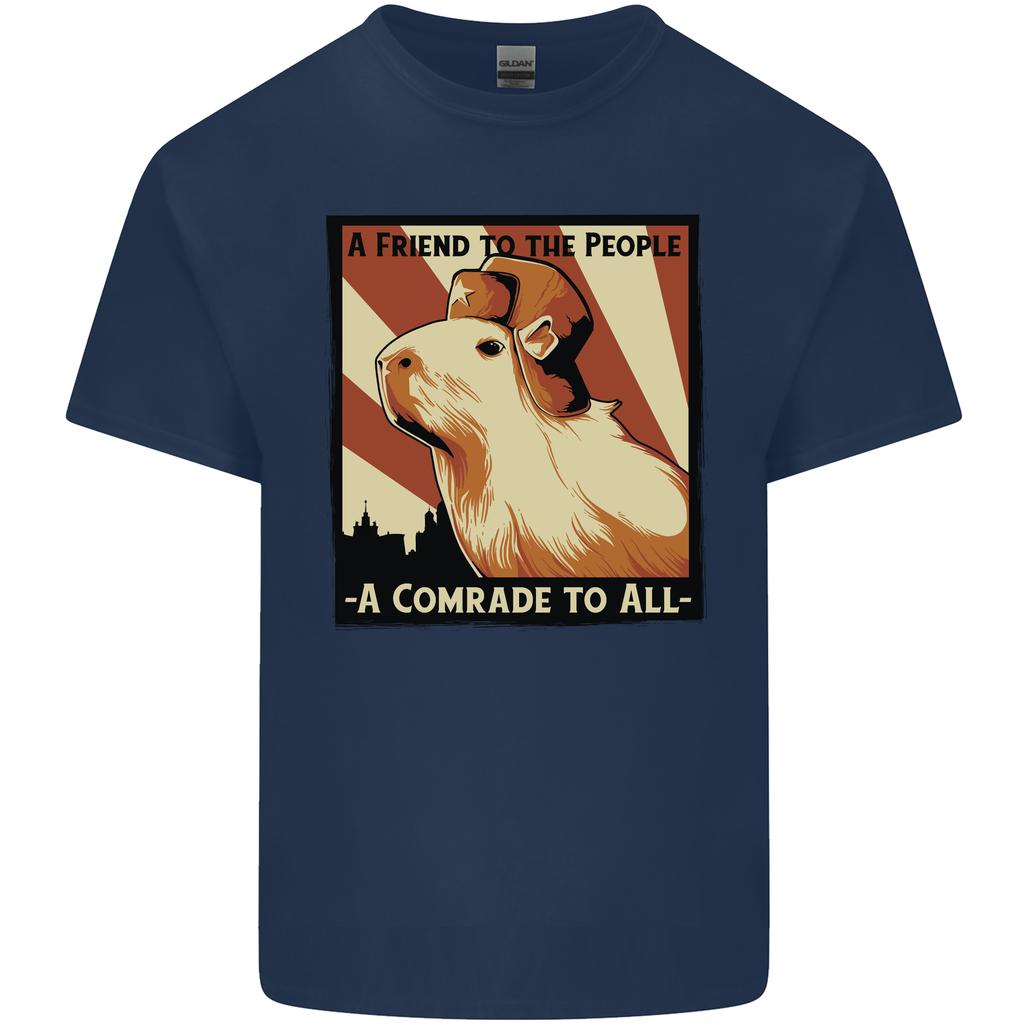 Capybara Comrade Unisexs Light Cotton TShirt
