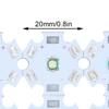 20PCS 3W LED Chip Bulb Aluminum LED Module Pixels Easy Pinspot Light Bulb  For Car Lights