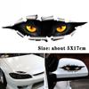 3D Peeking Cat наклейка на автомобиль водонепроницаемая Peeking Monster Eye Stikcers наклейки для стайлинга кузова автомобиля авто украшения аксессуары 5X17 см