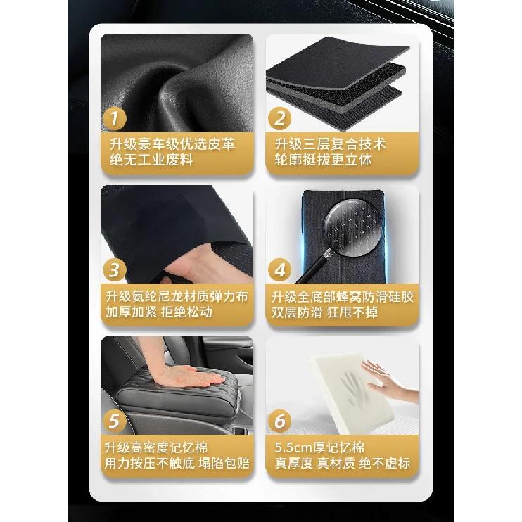 PU Leather Car Armrest Mat Center Console Arm Rest Protection Cushion For MINI Cooper F55 F56 F57 Auto Armrests Storage Box Pad