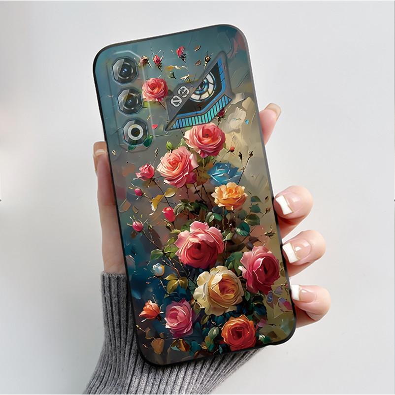 For ZTE Nubia Neo 3 Neo3 GT 5G Case Z2465N Shockproof Silicone TPU Butterfly Flower Back Cover For Nubia Neo 3GT Soft Phone Case