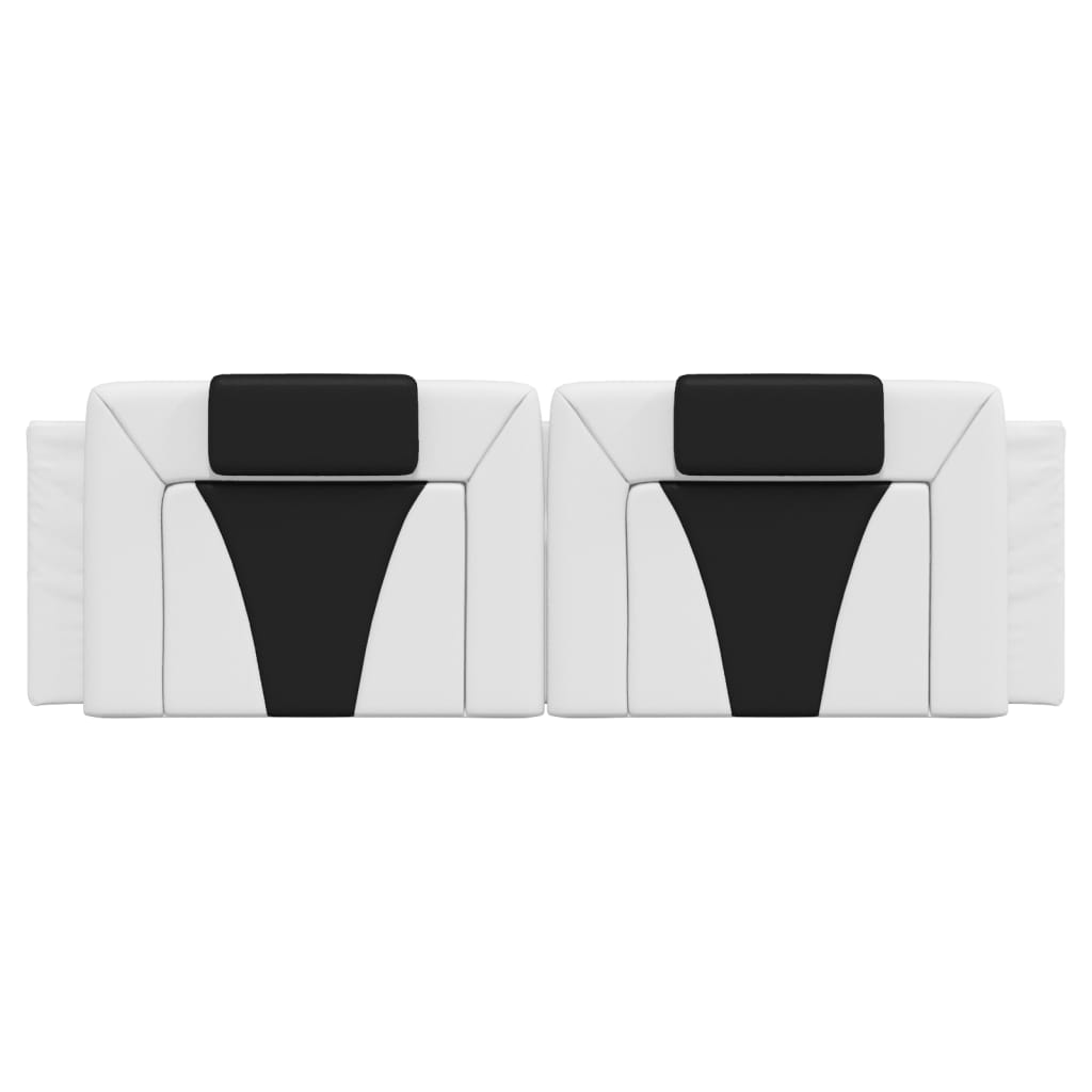 Headboard Cushion Viana White and Black 160 cm Artificial Leather