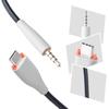 Прочный плетеный нейлоновый шнур для наушников MMX100, кабель для наушников, простая установка, сменный провод 3,5 мм на Type C