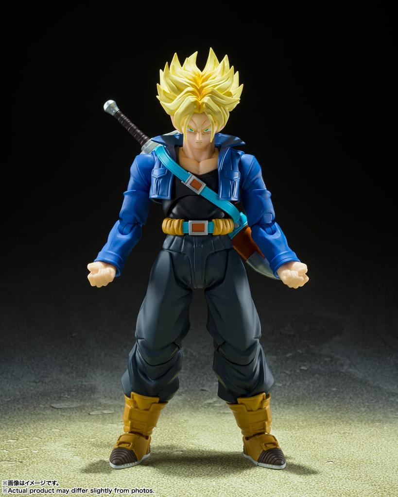 TAMASHII NATIONS Dragon Ball Z Супер Сайян Транкс, 140 мм, ПВХ АБС, Раскрашенная экшн-фигурка S.H.Figuarts - Мальчик Будущего- (Переиздание) приблизительно. &