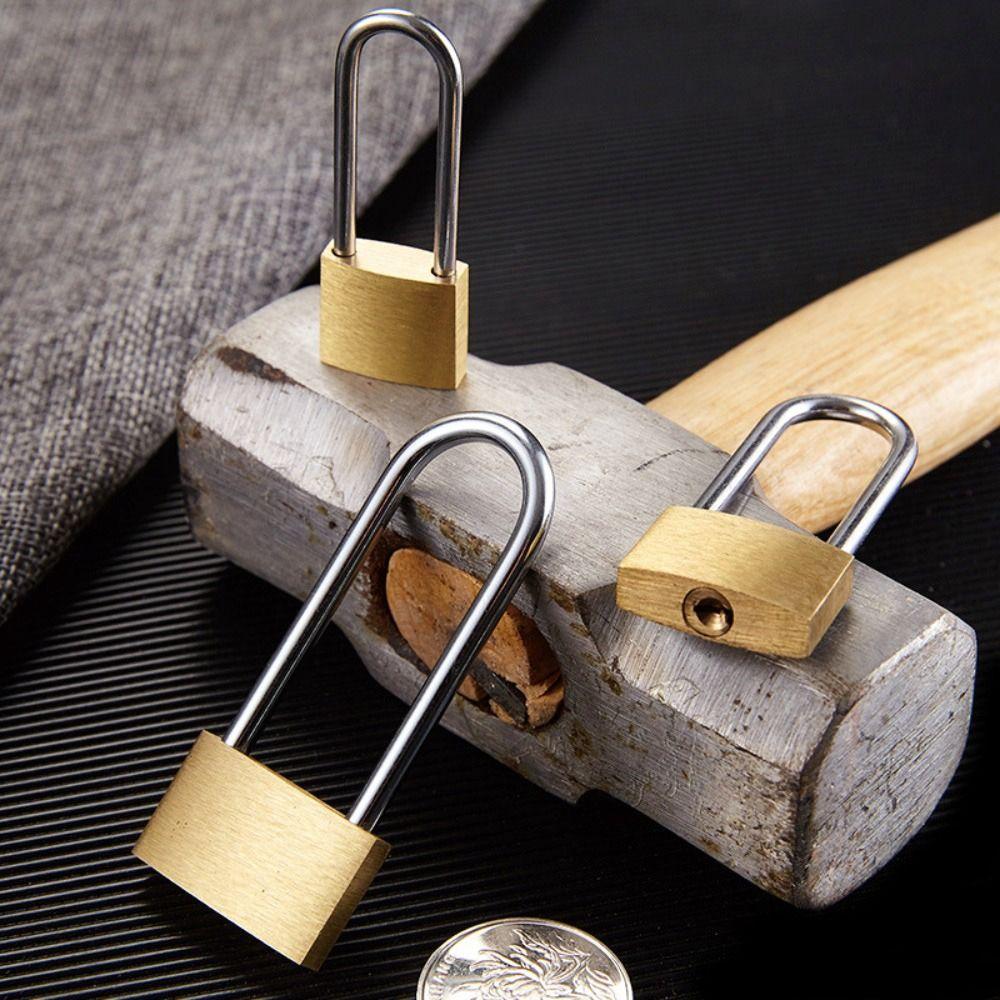 Small Copper Padlock Hardware Luggage Case Padlock Mini Copper Lock  Locker Case Supply