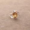 925 Sterling Silver Citrine Cut Gemstone Ring, Handmade Designer Ring, Boho Ring, Anniversary Ring, Silver Jewelry, Gift For Her