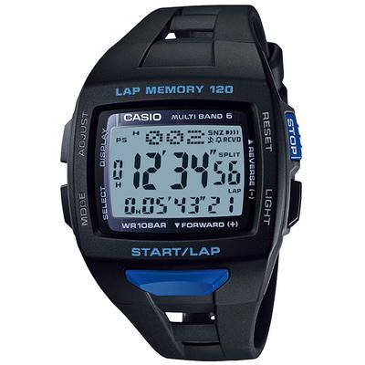 STW-1000-1BJH [ФИЗИЧЕСКИЕ (Многодиапазонный6)] Часы Square Watch Black Resin Digital