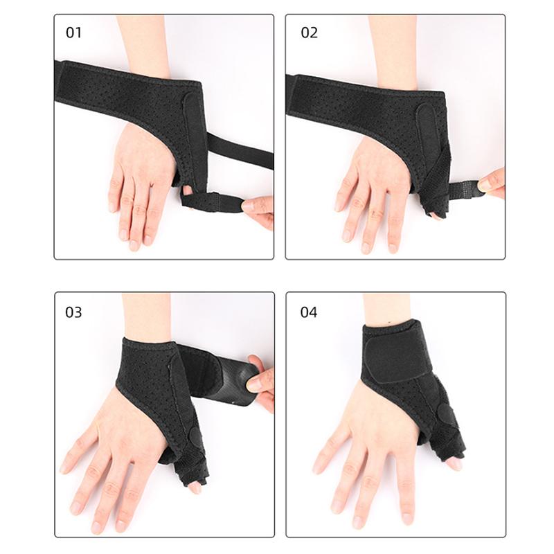 Gloves Elastic Adjustable Tendon Sheath Wrist Guards Breathable Support Portable High Quality Thumb Gloves Unisex