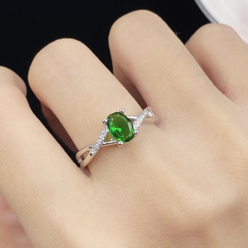 BELLA BOX Голубиное яйцо, красный корунд, имитация изумруда, сапфир, простой крест, закрученная линия, темперамент, нежное открытое кольцо для женщин