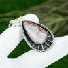 Natural Crazy Lace Agate Gemstone Pendant 925 Sterling Silver Indian Jewelry