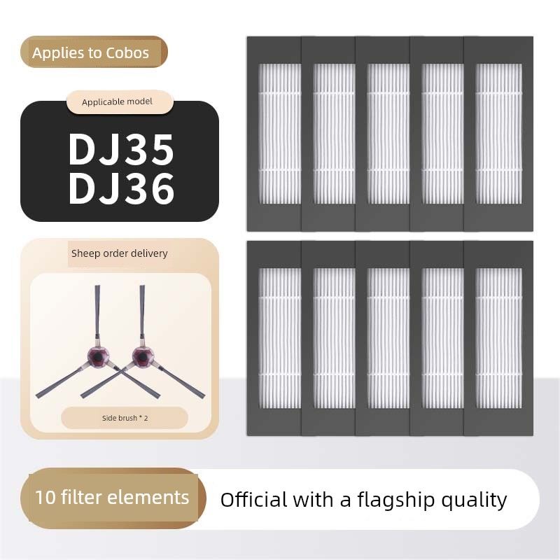 Applicable to Ecovacs Dj35 Sweeping Robot Accessories Dj36 Rag Side Brush Rolling Brush Filter Screen Cleaning Solution