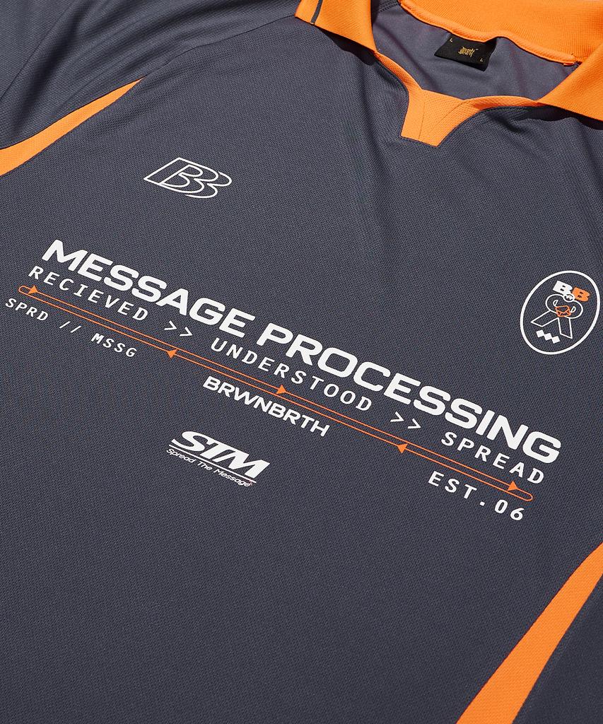 BROWNBREATH Bb Message Jersey - Gray