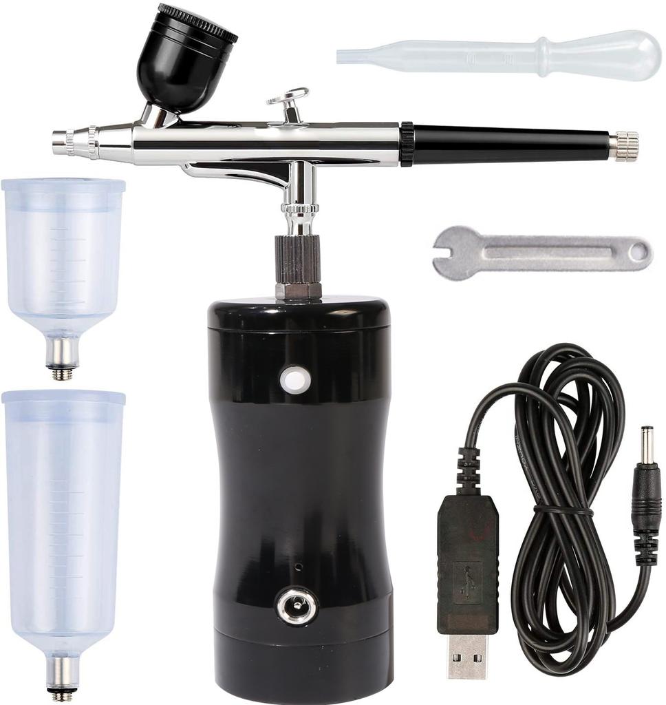 Портативный электрический аэрограф, комплект, кислородный спрей для кожи, воздушный насос, костюм, окраска, распыление, маникюр