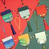 Flower Cloth Necklaces Case Chinese Style Storage Bag Women Jewelry Bag Empty Sachet Purse Pouch