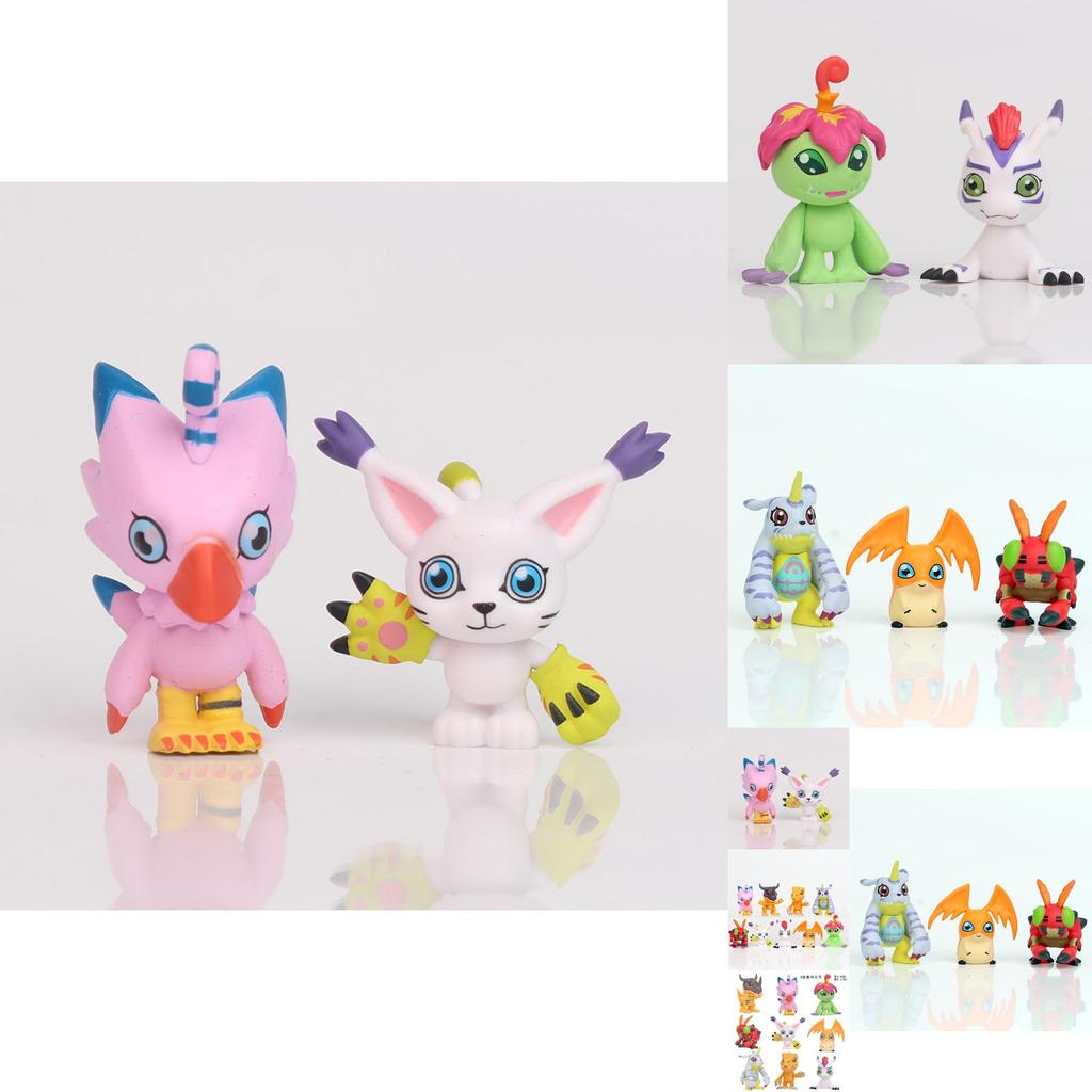 Adorable Pvc Digital Monster Figurine Display Cake Decoration 4-5cm