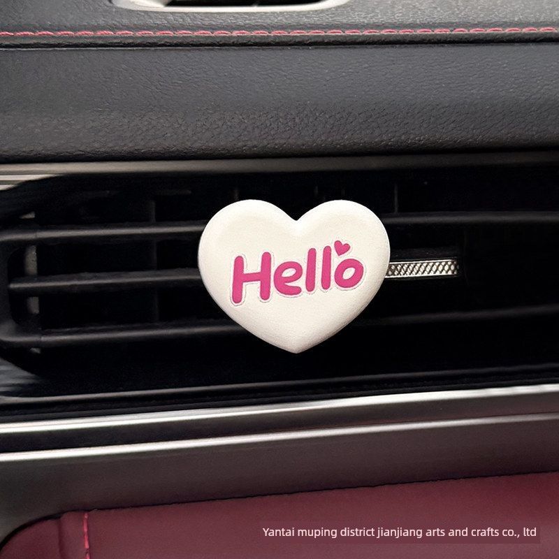 Kt Cat New Car Air Freshener Cartoon Perfume Diffuser Stone Car Vent Decoration Car Interior Accessory Ornament Fragrance