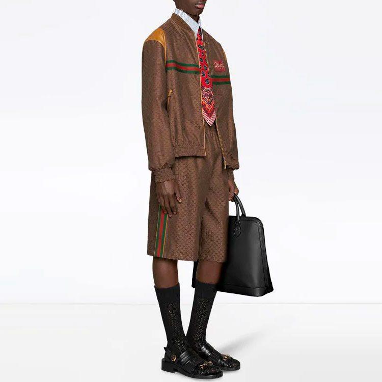 Gucci Повседневные шорты мужские коричневые средние 623220-XJCKV-2178