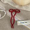 Multicolor Acetic Acid Bow Hair Stick Chinese Style Pan Hair Fork Cute U-shaped Hairpin  Ladies