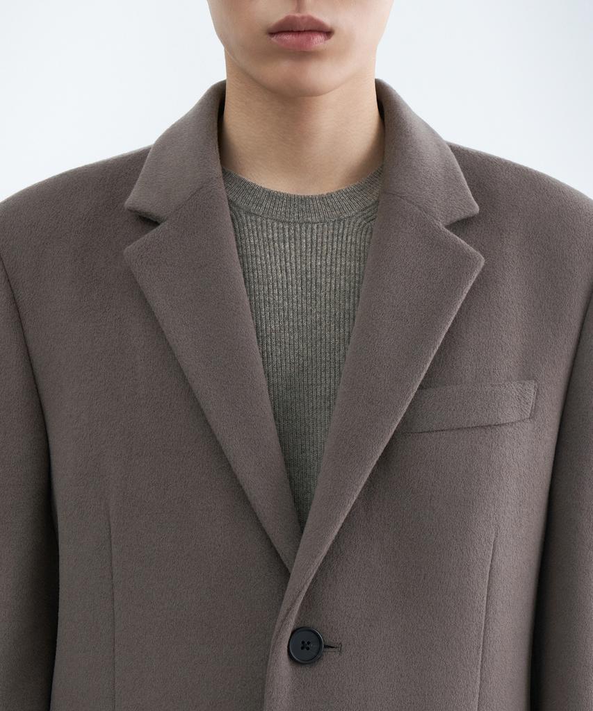 Musinsa Standard Cashmere Blend Masculine Chesterfield Long Coat [Taupe]