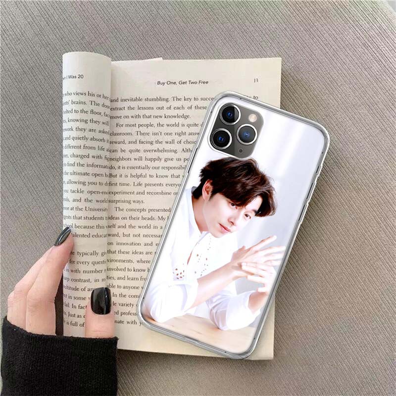 Чехол для телефона Gong Yoo для Apple iPhone 12 13 Mini 14 15 Pro 17 Pro Max Air 11 16E 16 Plus Прозрачный силиконовый защитный