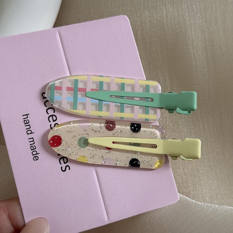 2/3/4 шт. простая розовая сакура бесшовные заколки для волос женские ацетатные листы без изгиба зажим для челки зажим для волос заколки для волос инструмент для укладки волос