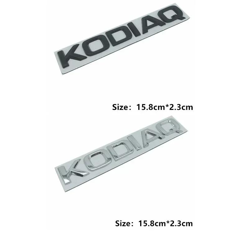 QPZF2 Car Rear Trunk Letters Logo Emblem Sticker for Skoda 4x4 Logo Rapid Octavia Fabia Laura Superb VRS Yeti Kodiaq Karoq Accessories