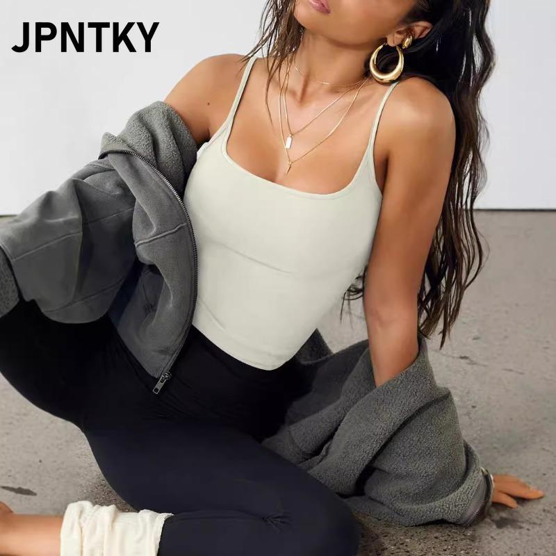 Женские модные повседневные блузки и рубашки JPNTKY однотонные с принтом без рукавов