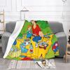 Caillou Anime Blanket Flannel Printed Cartoon Multifunction Warm Throw Blanket for Home Travel Plush Thin Quilt#