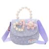 Adorable Mini Pearl Heart Flower Handbag For Kids Perfect For Daily Outfits
