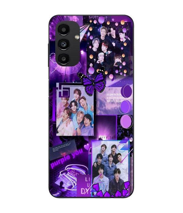 Чехол Maniacase для Samsung Galaxy A13 5g BTS concept фиолетовый