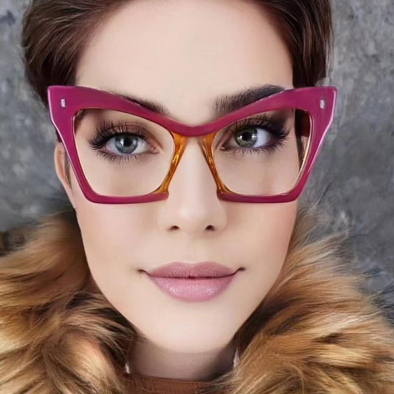 Anti Blue Light Glasses Fashion Colorful Cat Eye Eyewear Leisure Travel Eyeglasses Blue Light Blocking Computer Glasses